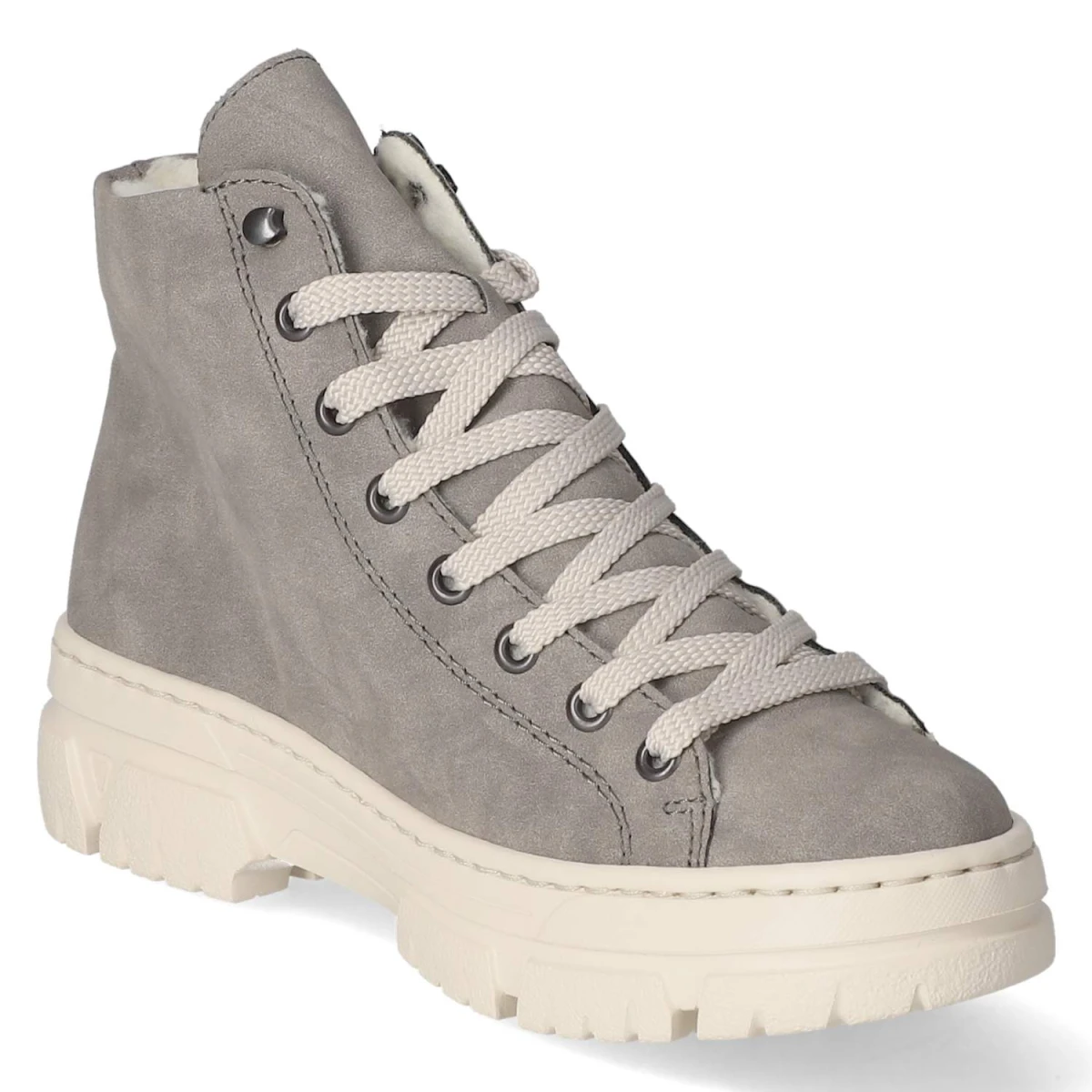 Schnürstiefeletten - grau