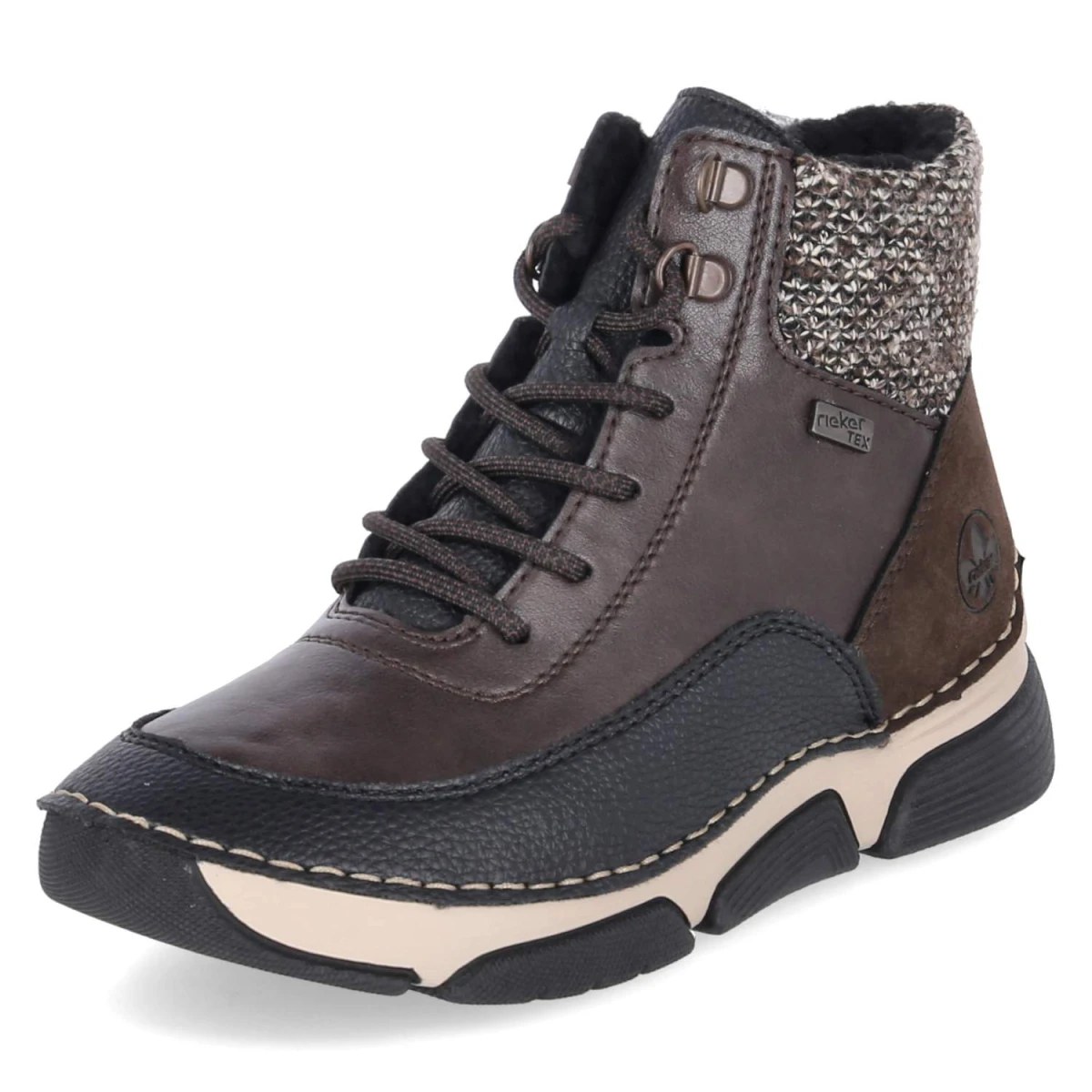 Winterboots - braun kombi