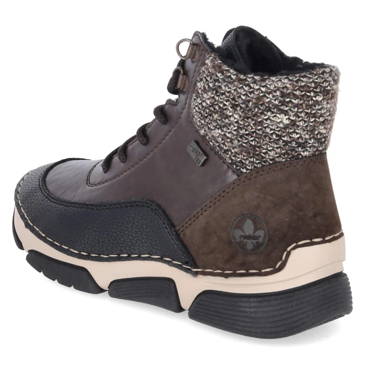 Winterboots - braun kombi