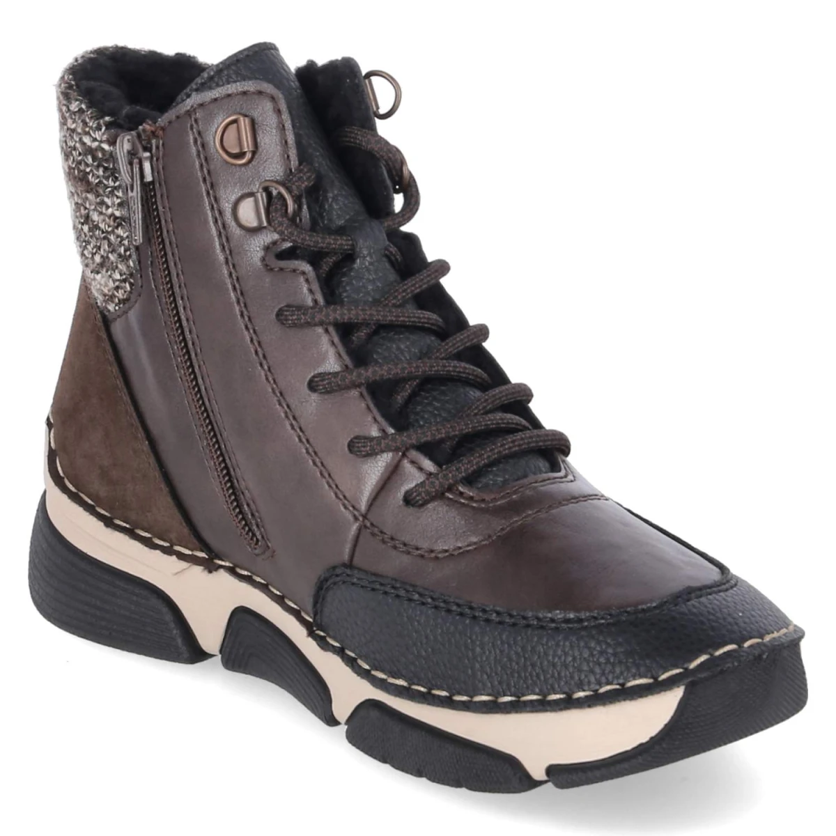 Winterboots - braun kombi