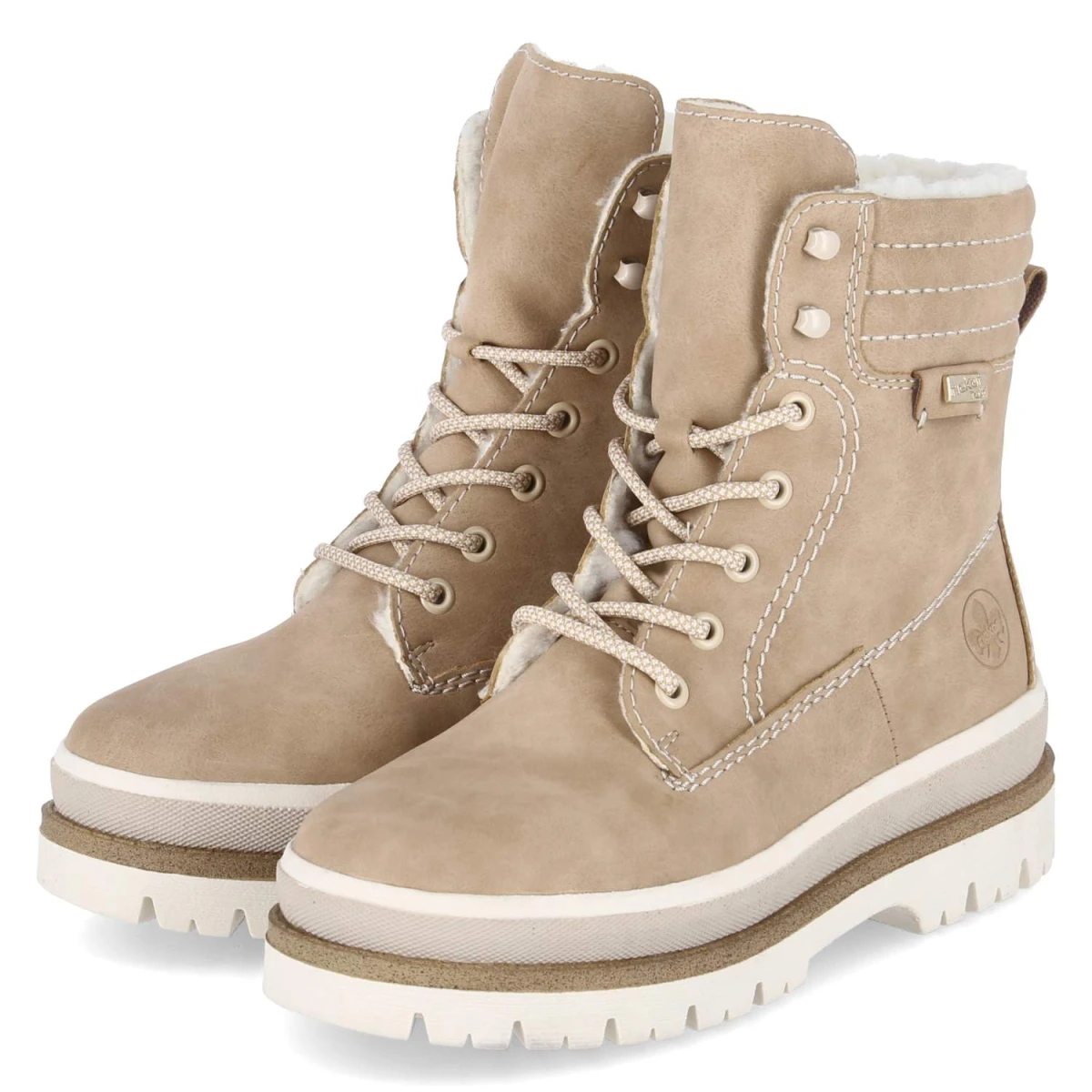 Schnürtsiefeletten - marble