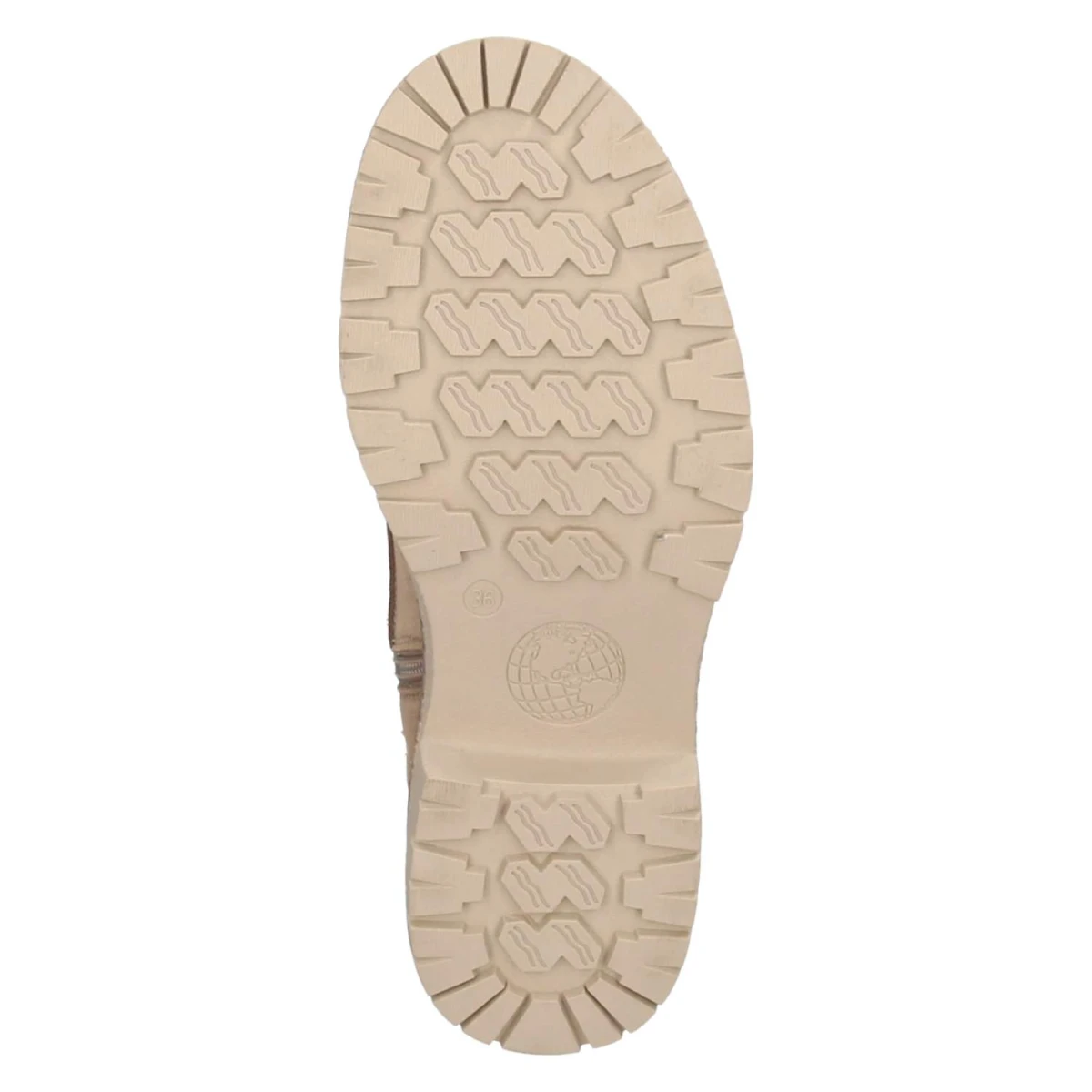 Schnürstiefeletten - taupe