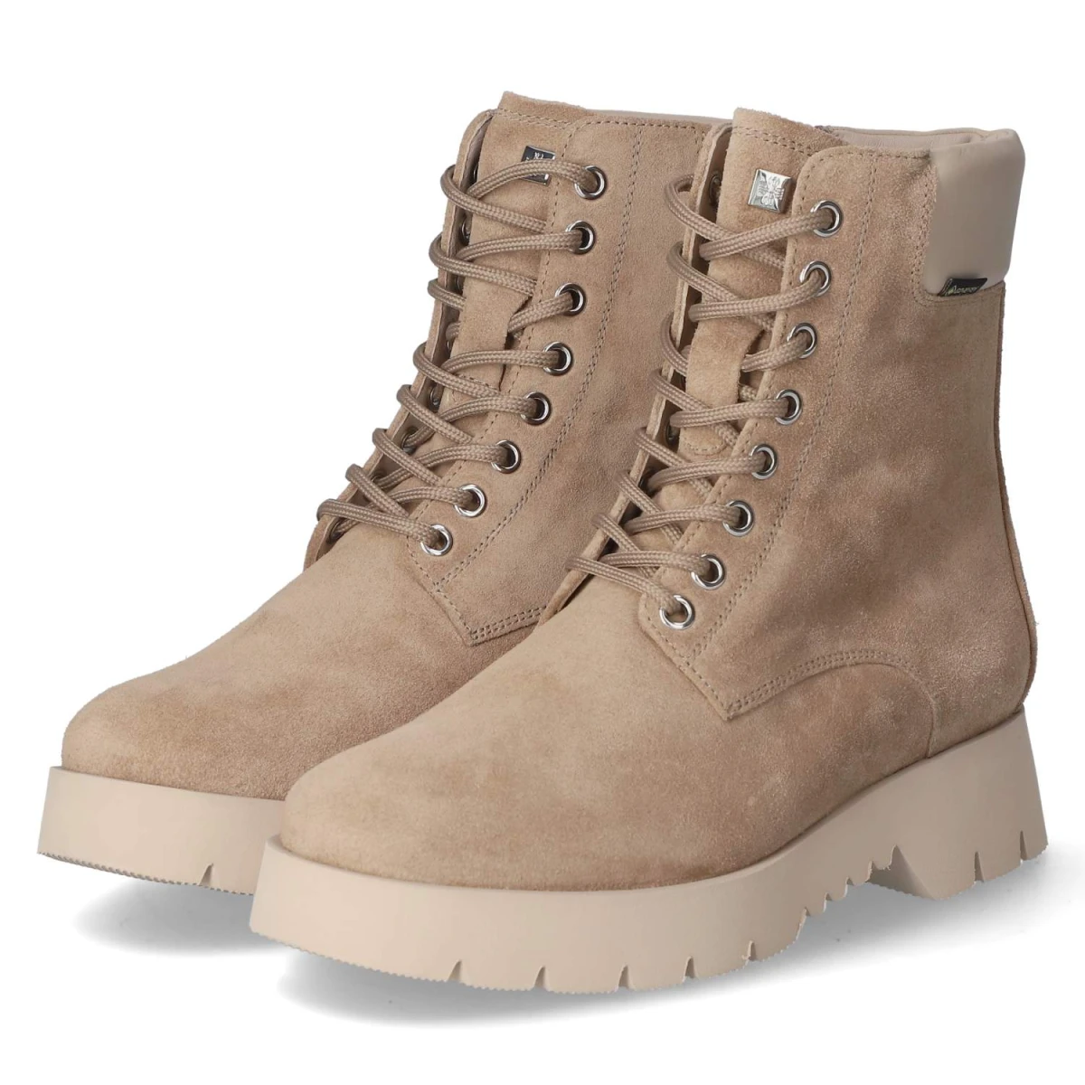 Winterschnürstiefeletten - taupe