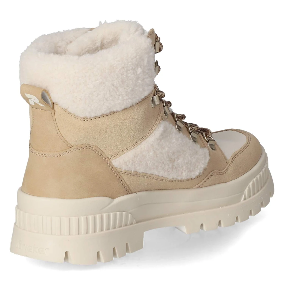 Schnürstiefeletten - BEIGE