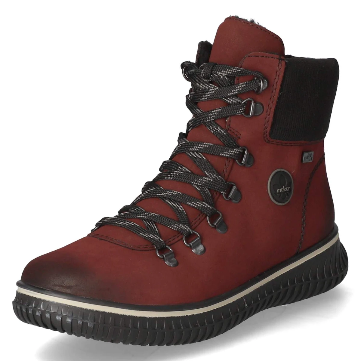 Schnürstiefeletten - rot