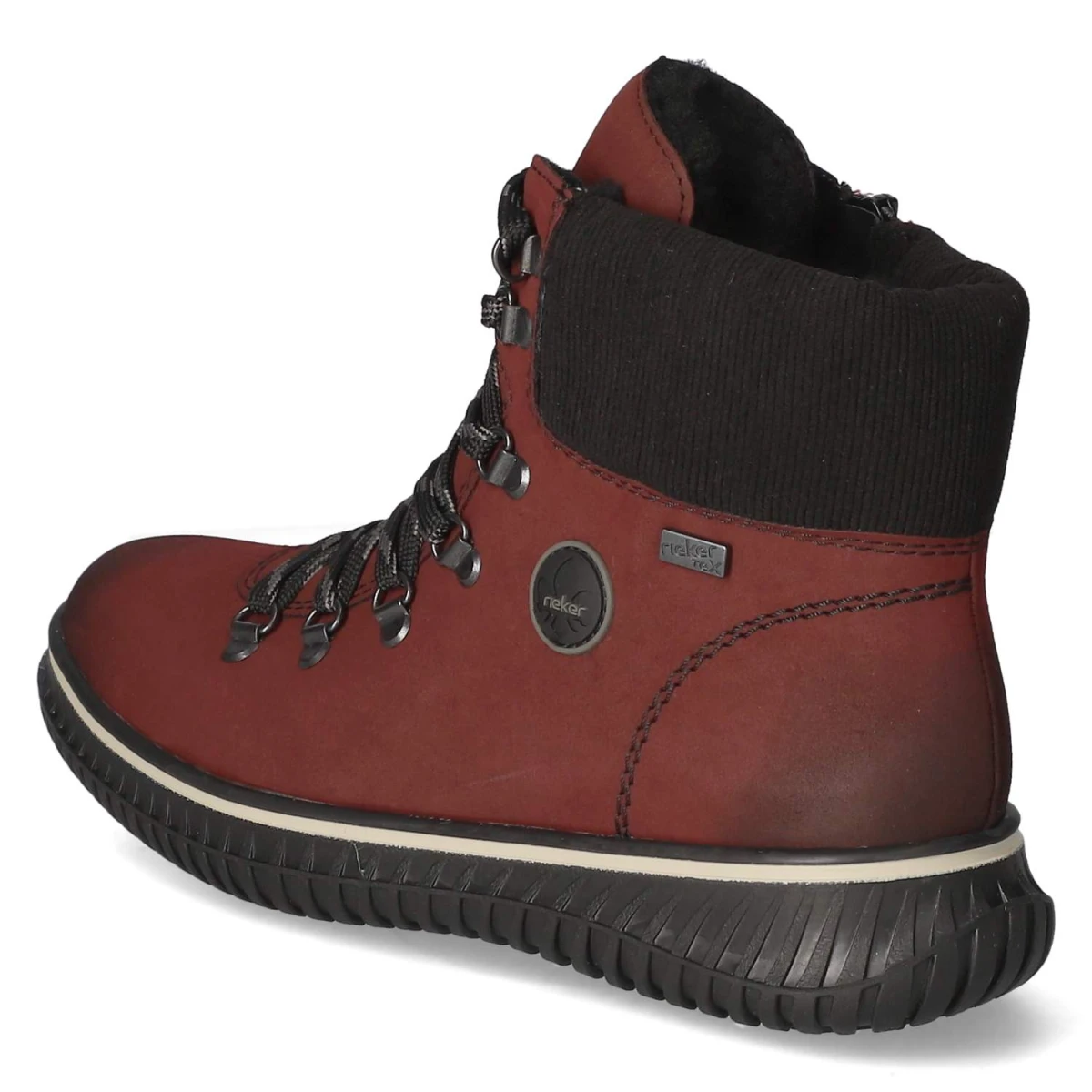 Schnürstiefeletten - rot