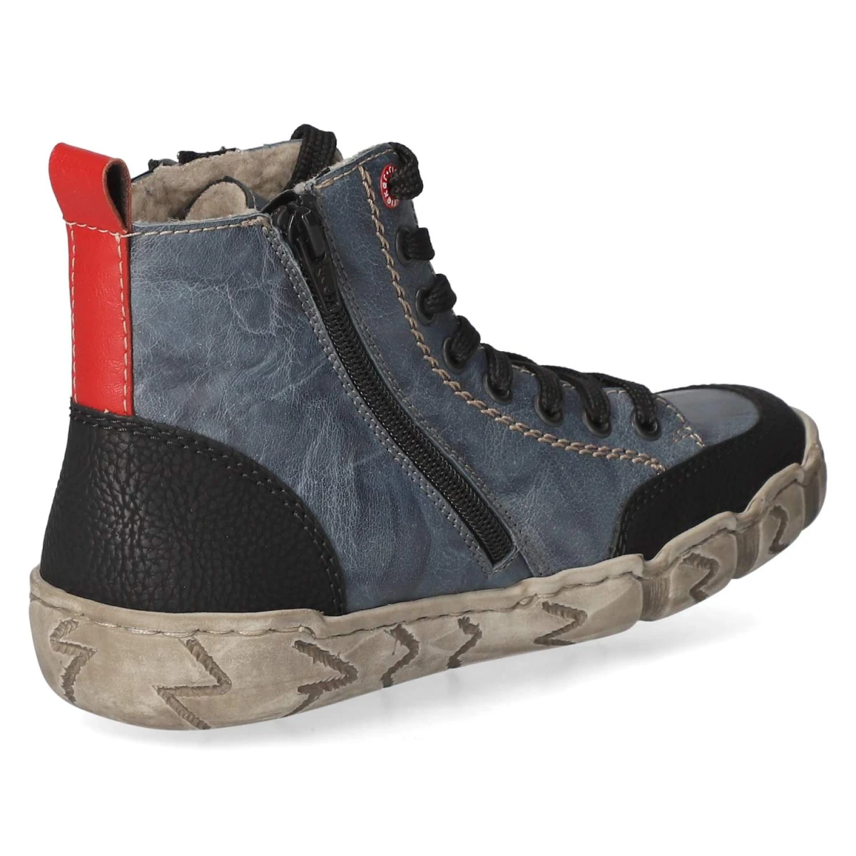 Schnürboots - blau Kombi