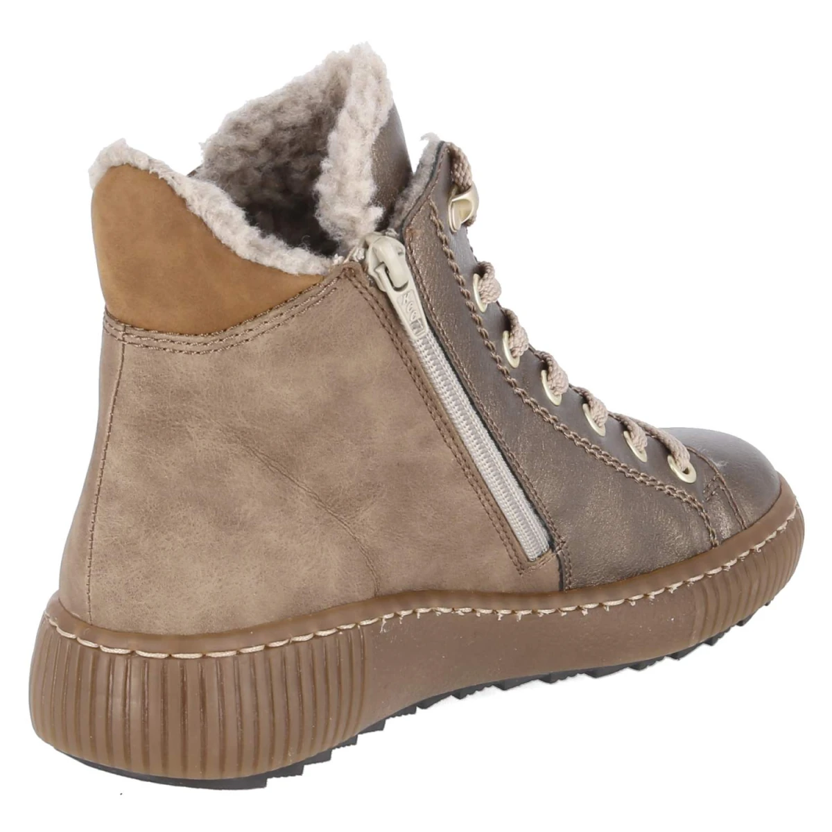 Schnürstiefeletten - bronze