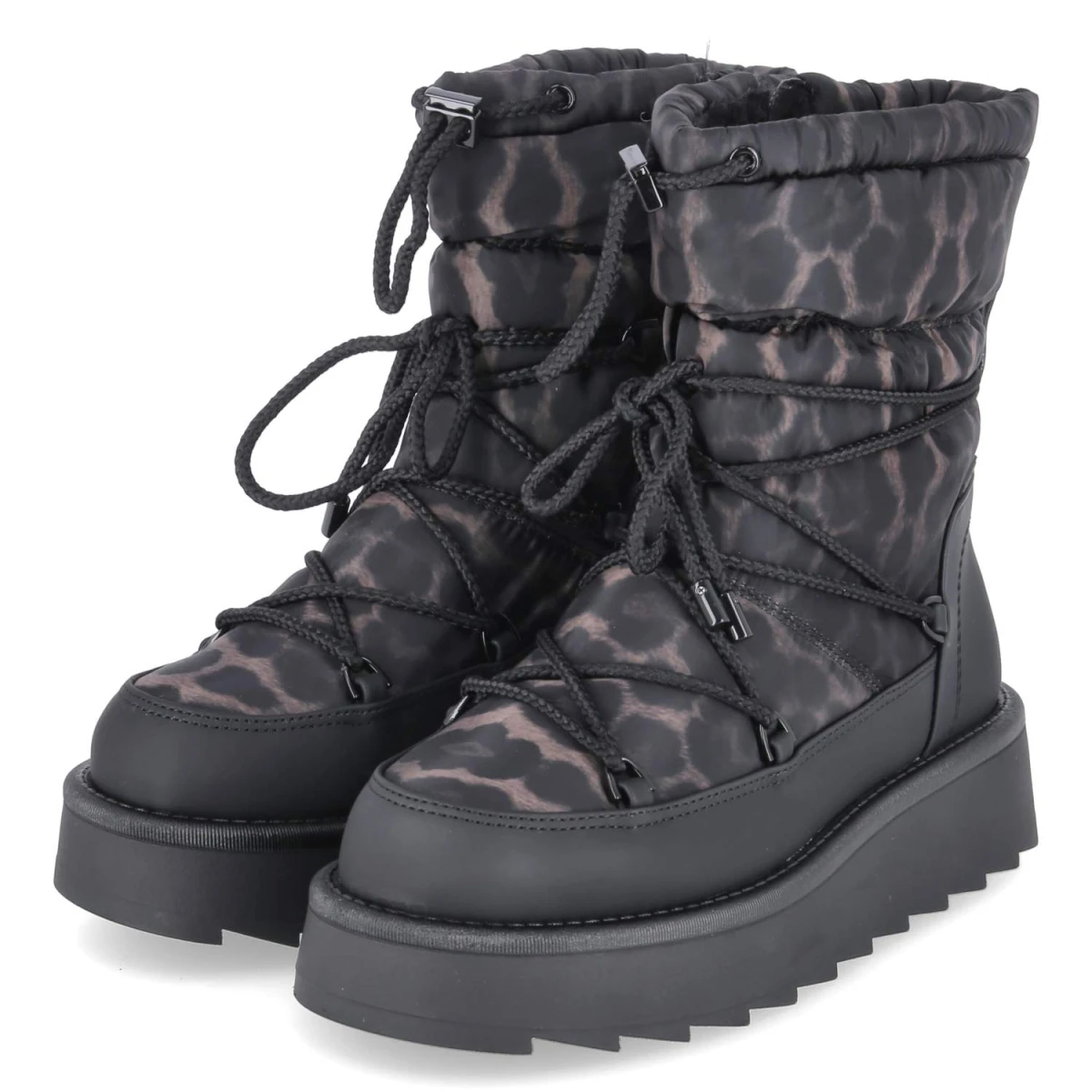 Snowboots - BLACK/LEOPARD
