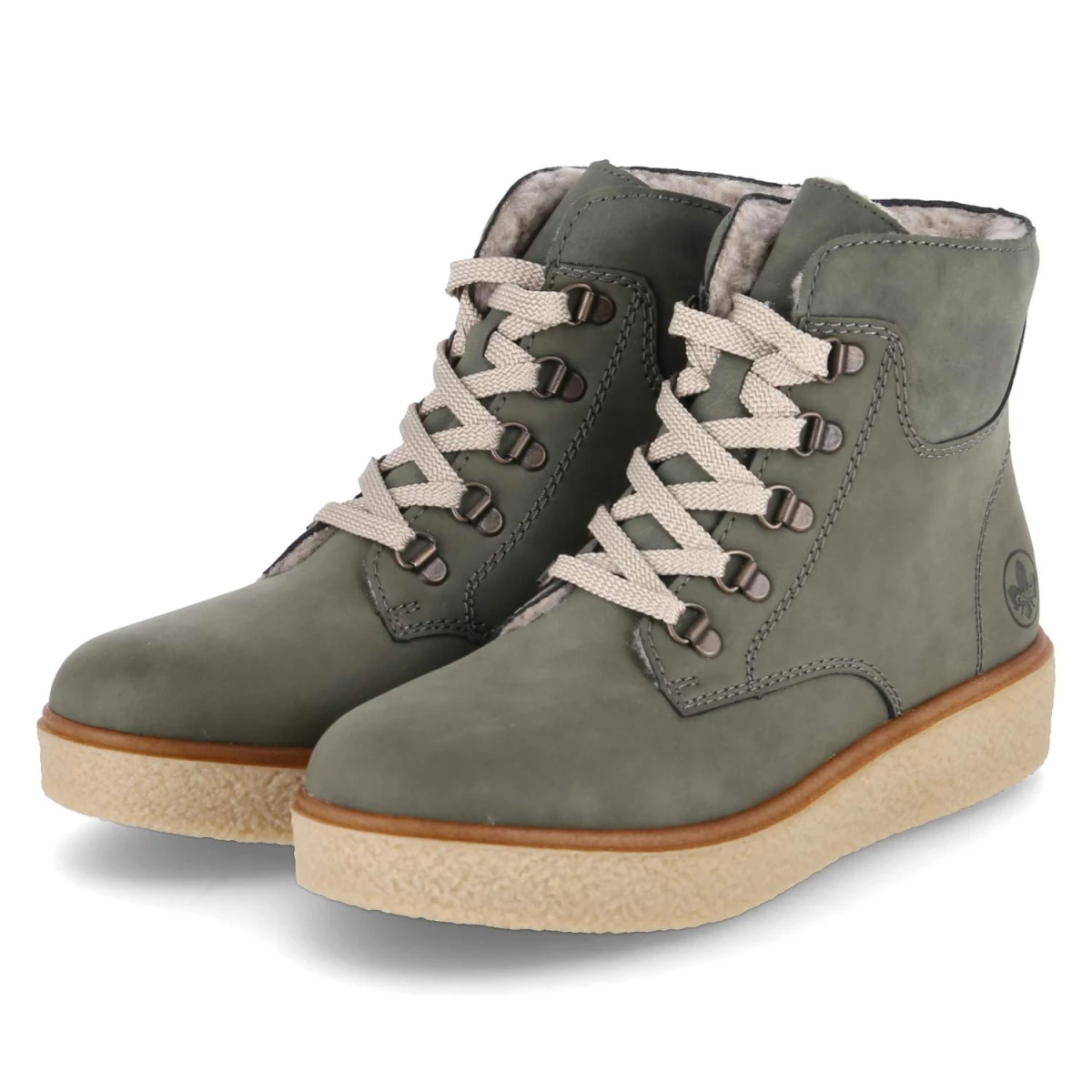 Schnürstiefeletten - grün