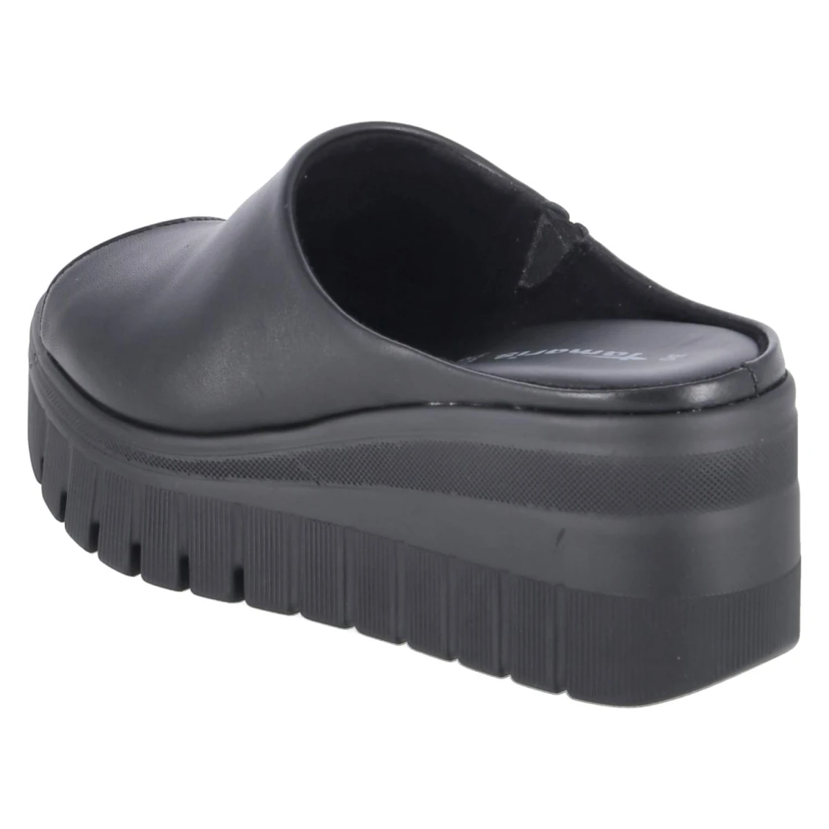 Plateau-Pantoletten - black