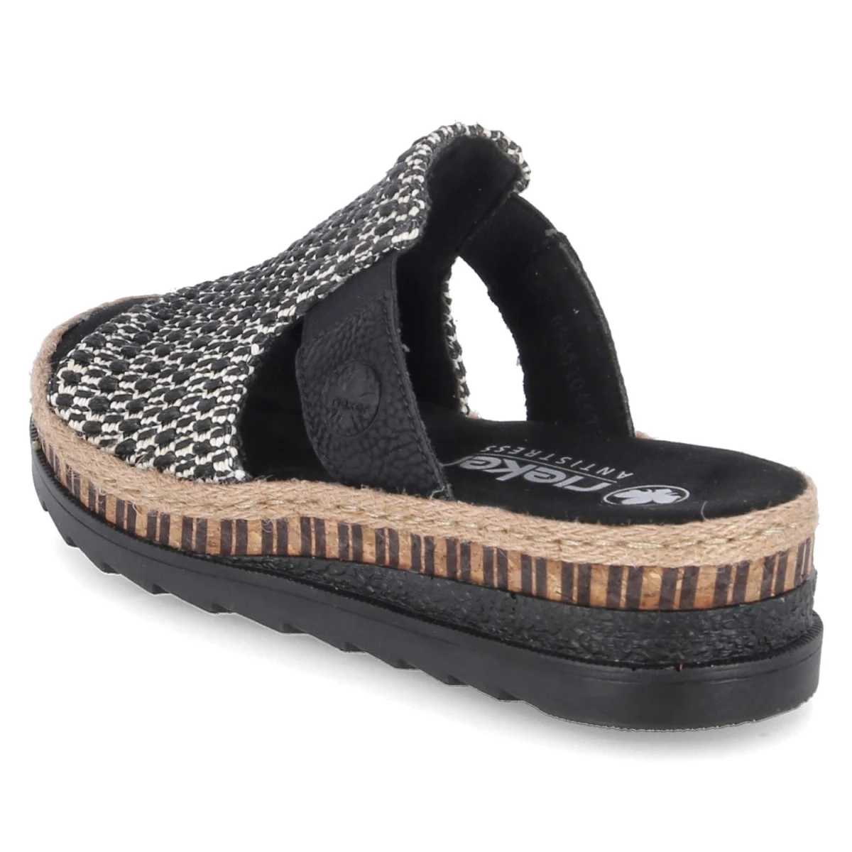 Pantoletten - schwarz- kombi