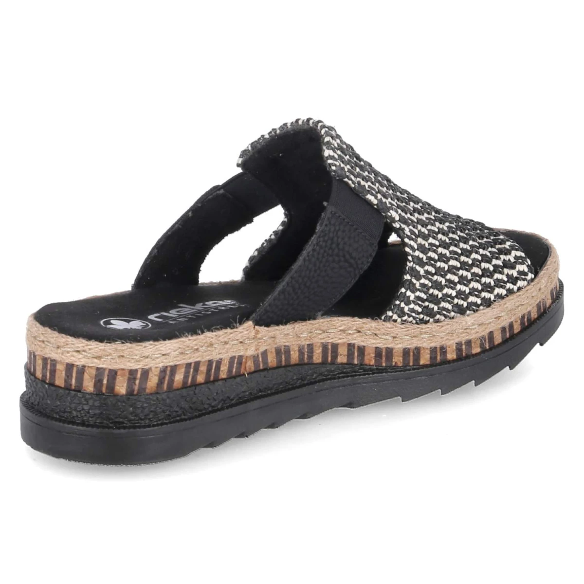 Pantoletten - schwarz- kombi