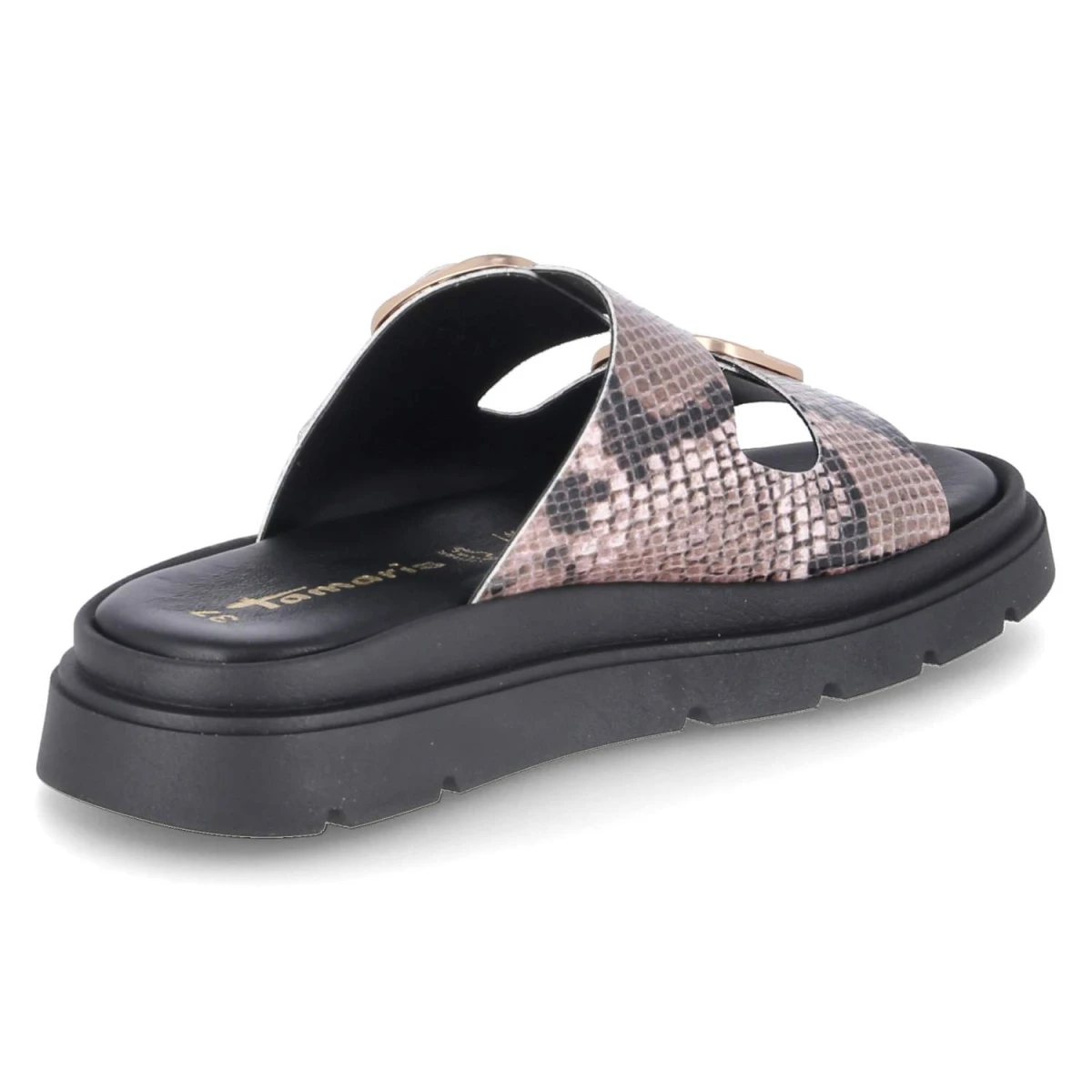 Pantoletten - BEIGE SNAKE