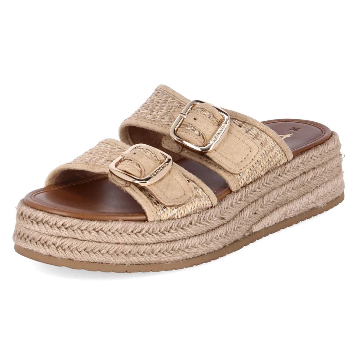 Espadrille-Pantoletten - LIGHT GOLD