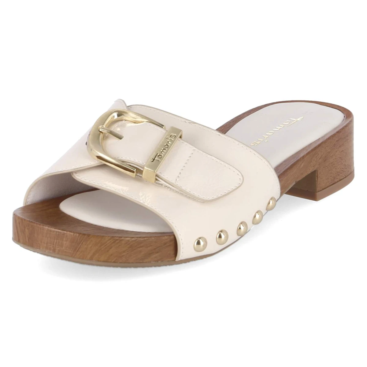 Open Toe Clogs - ivory