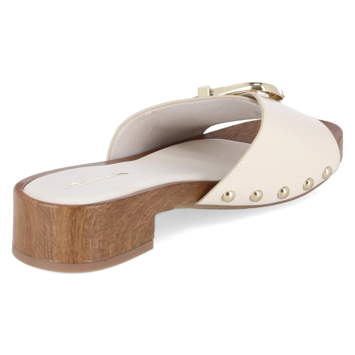 Open Toe Clogs - ivory
