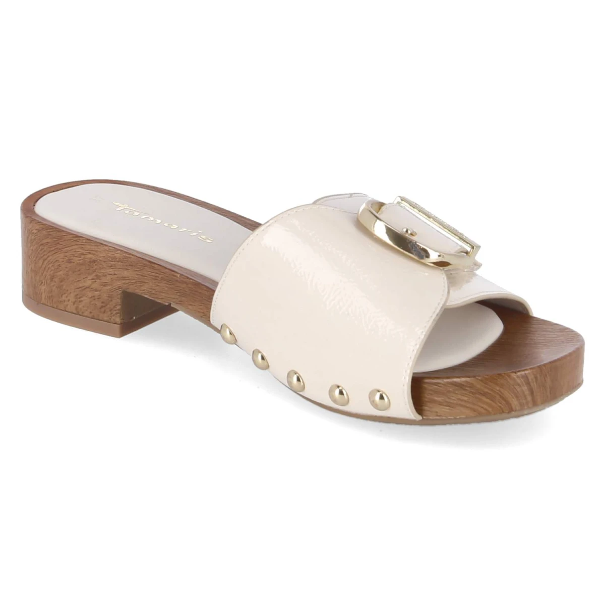 Open Toe Clogs - ivory