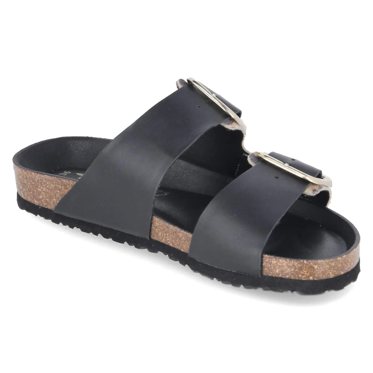 Pantoletten - black/leopard