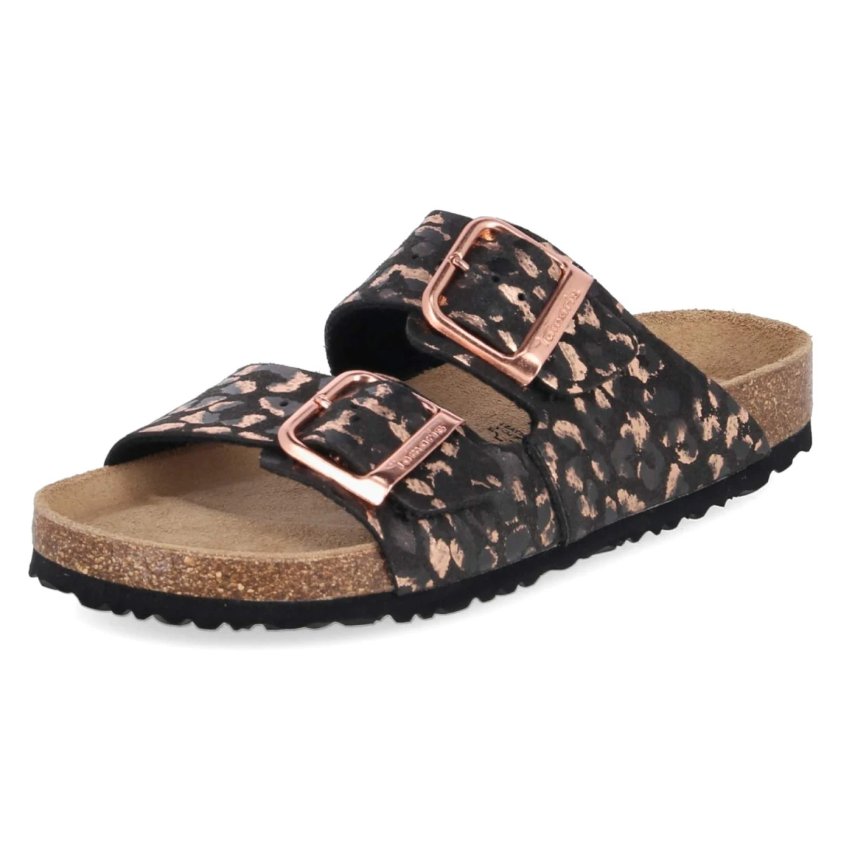 Pantoletten - BLACK/LEOPARD