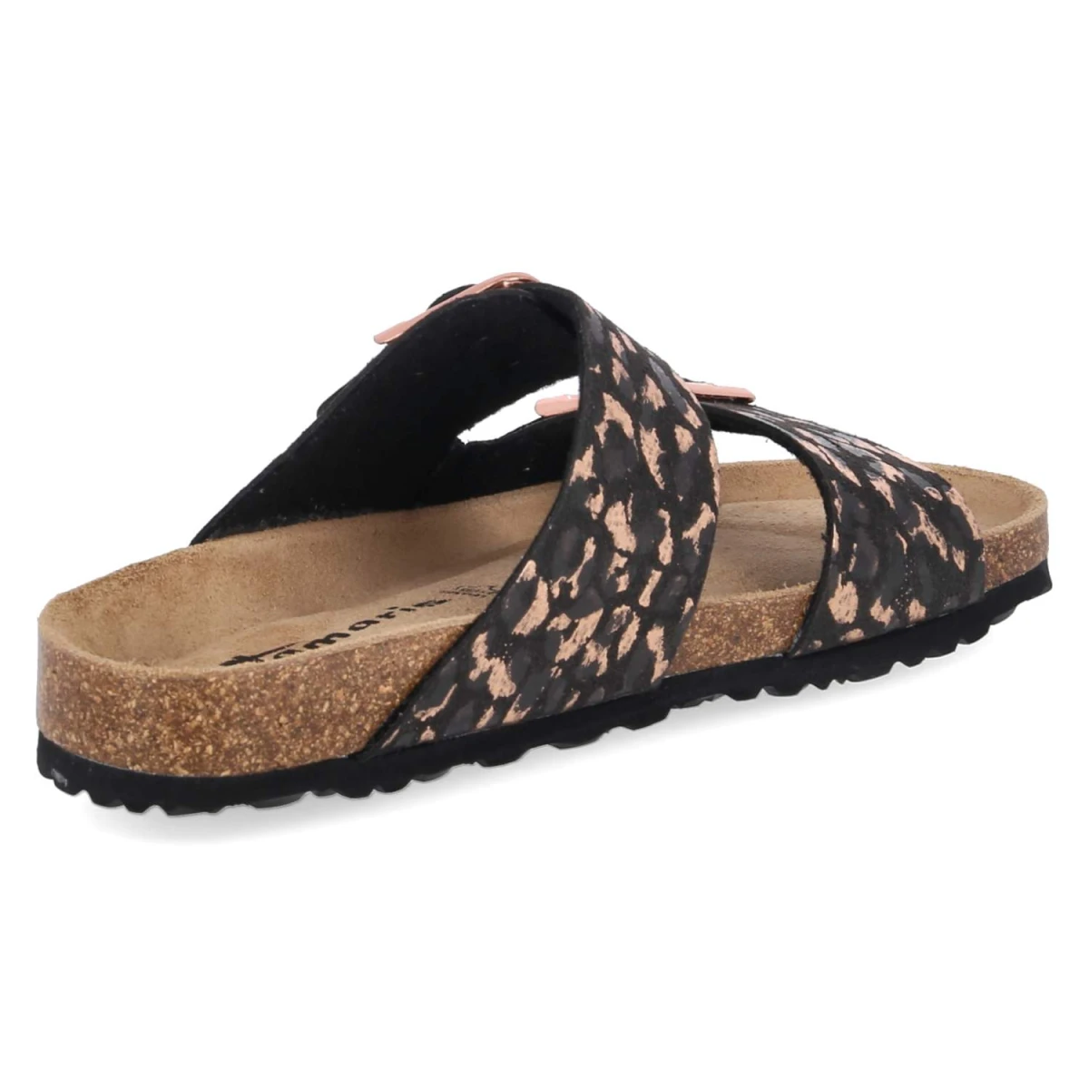 Pantoletten - BLACK/LEOPARD