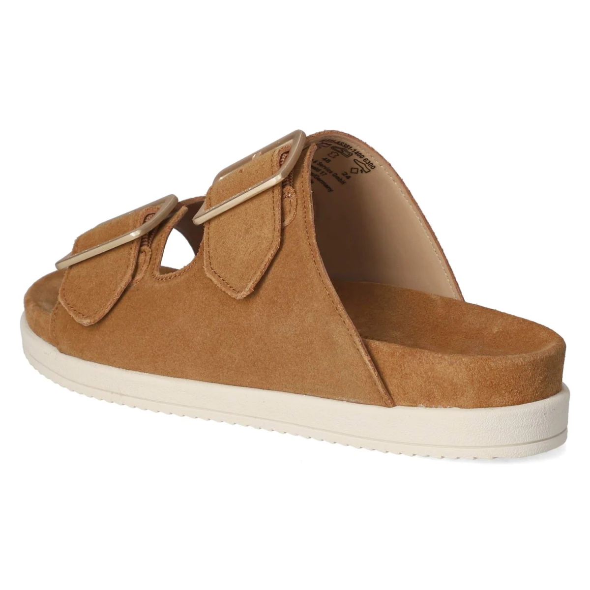 Pantoletten - cognac