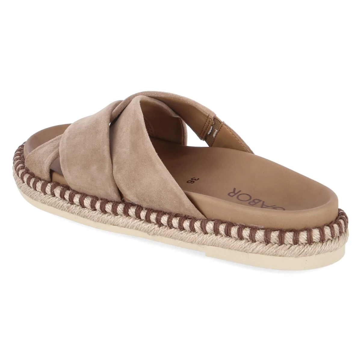 Espadrille-Pantoletten - peanut