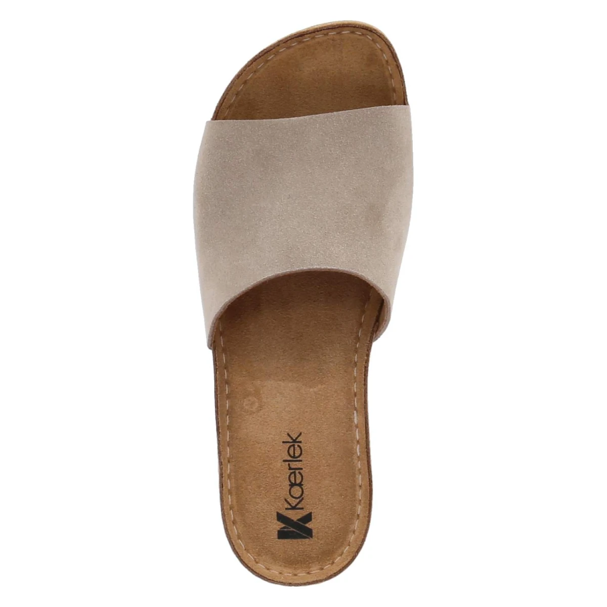 Pantoletten - rock beige