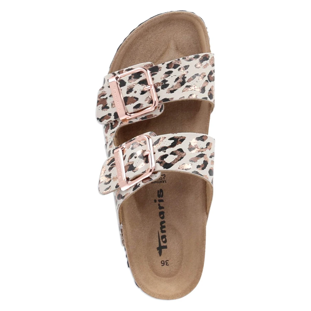 Pantoletten - BEIGE/LEOPARD