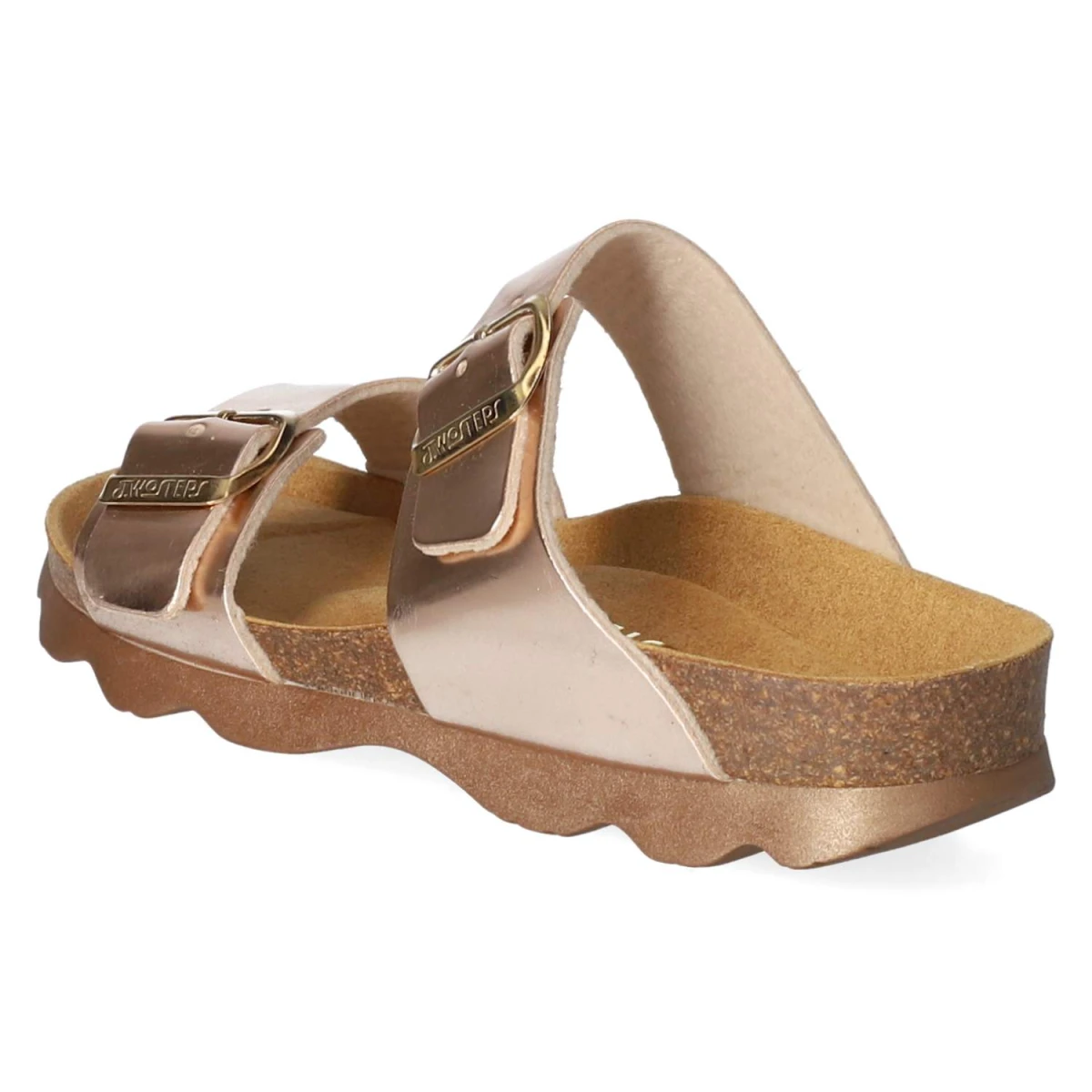 Pantoletten - rosegold lame