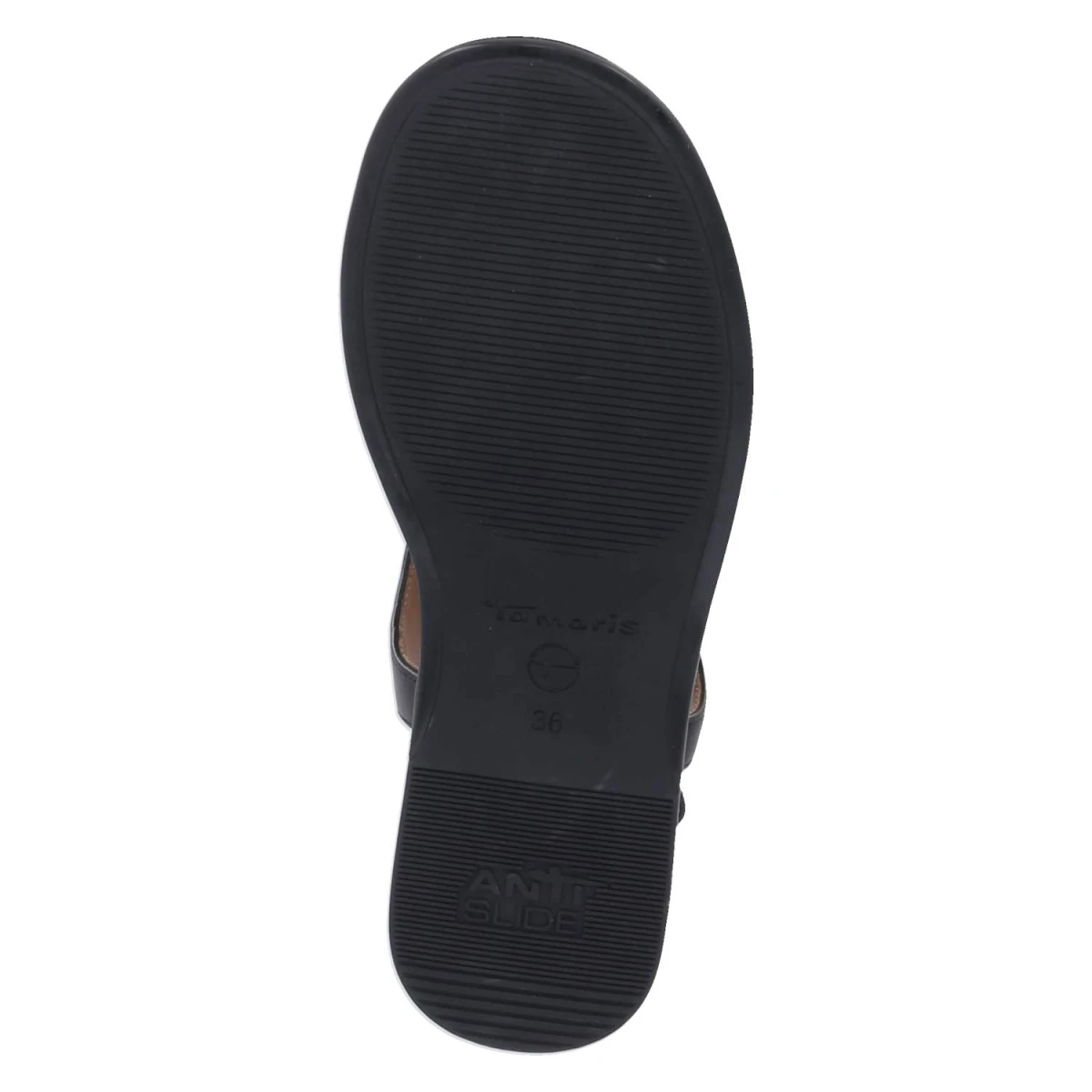Zehentrenner-Sandalen - BLACK LEATHER