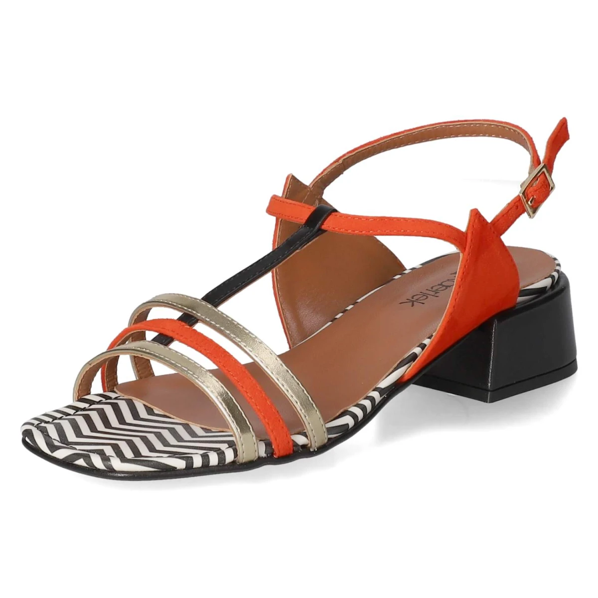 Sandaletten - rot kombi