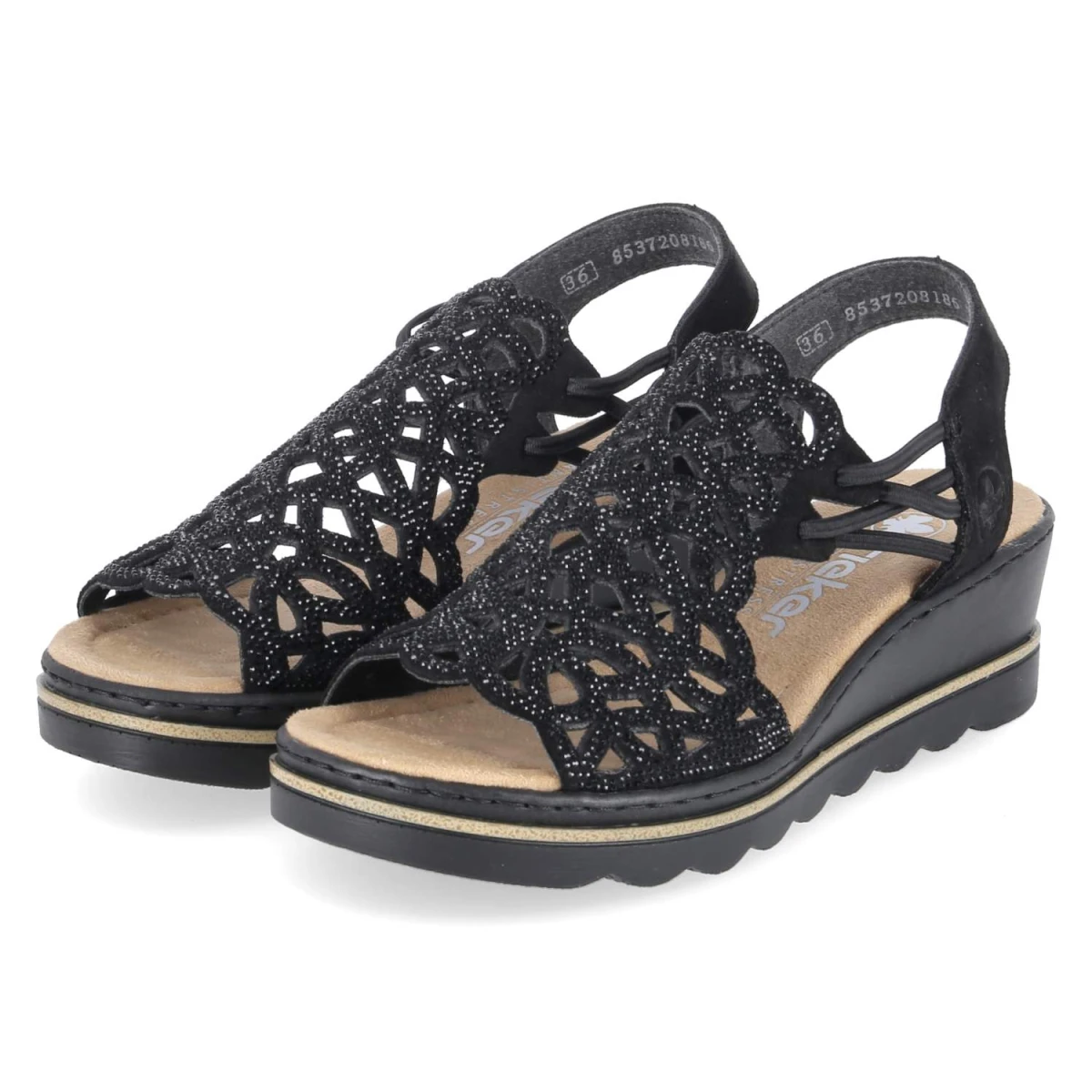 Keilsandaletten - Schwarz