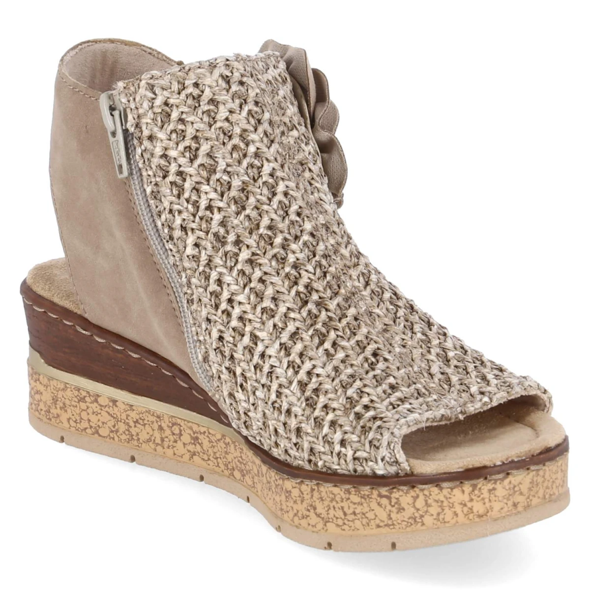 Schaftsandaletten - beige