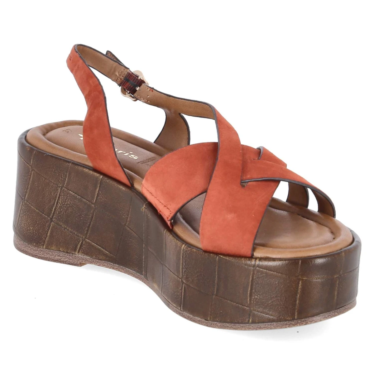 Plateausandalen - TERRACOTTA