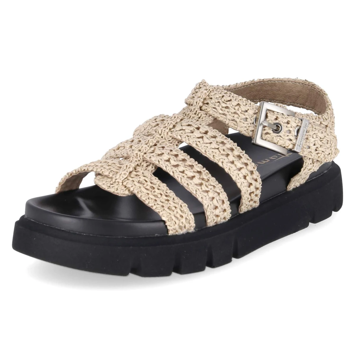 Plateau-Sandalen - beige