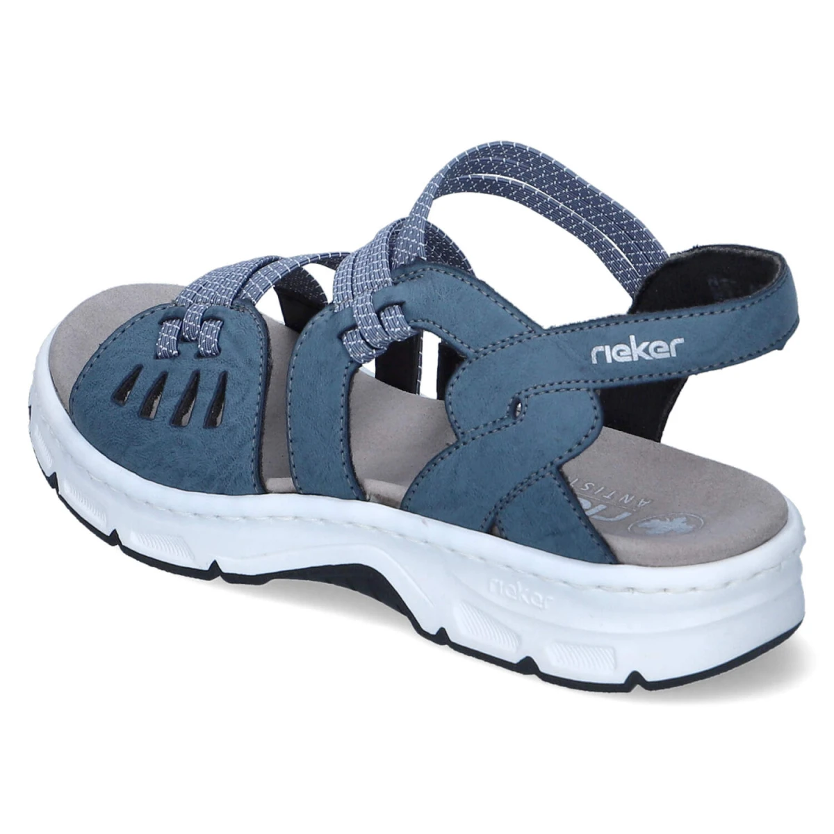 Sandalen - royal/jeans-weiss