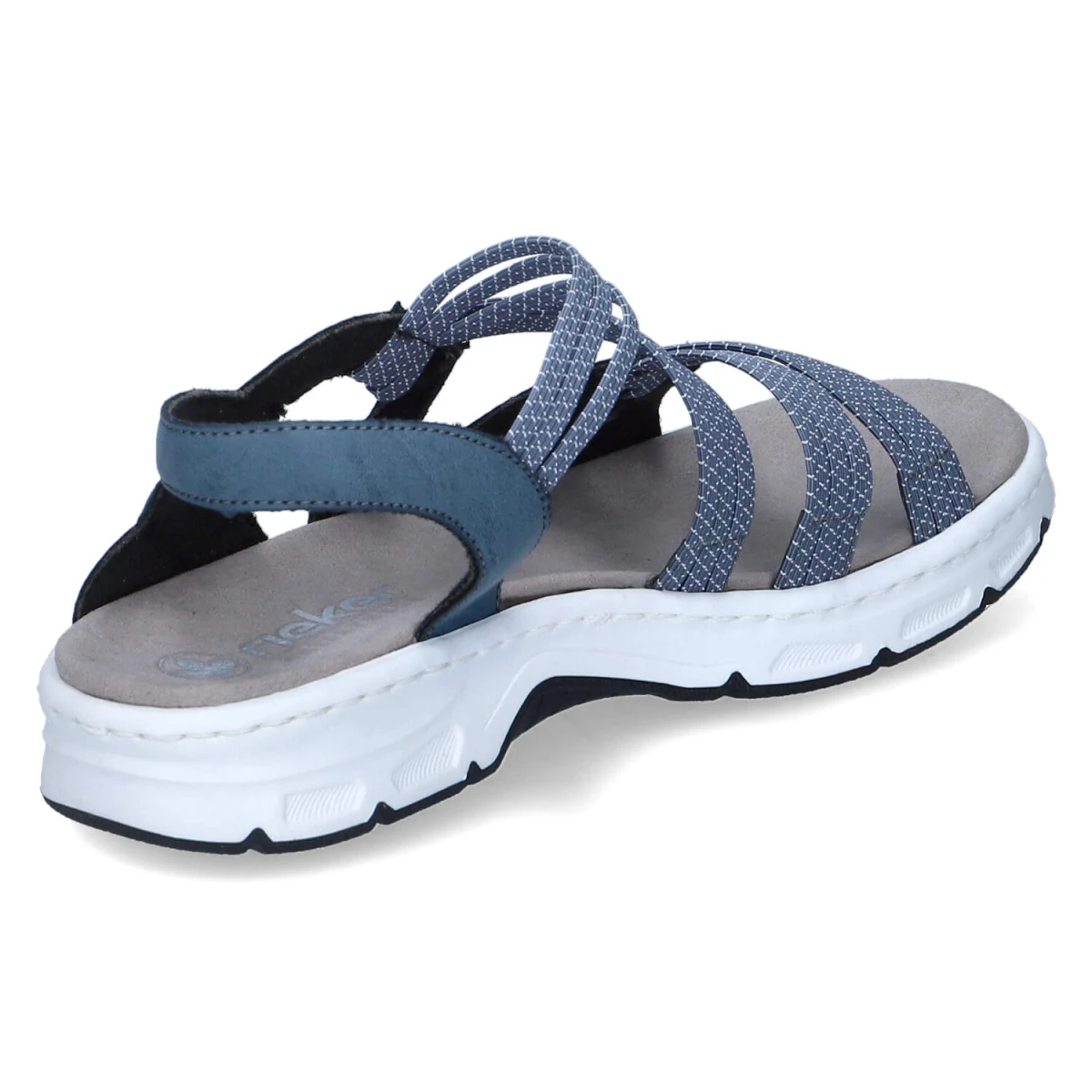 Sandalen - royal/jeans-weiss