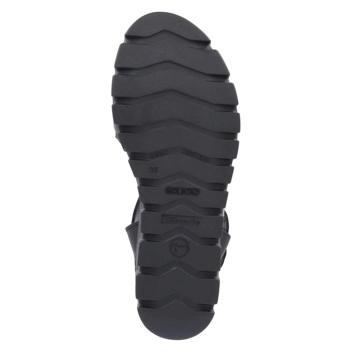 Plateausandalen - BLACK LEATHER
