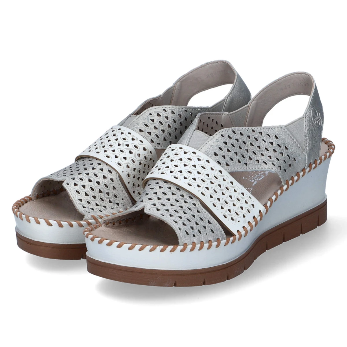 Keilsandaletten - METALLIC