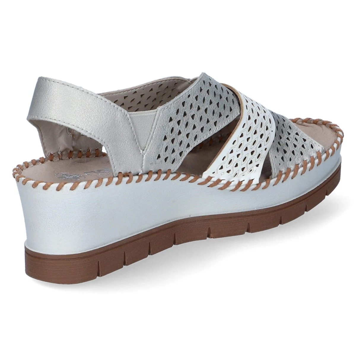 Keilsandaletten - METALLIC