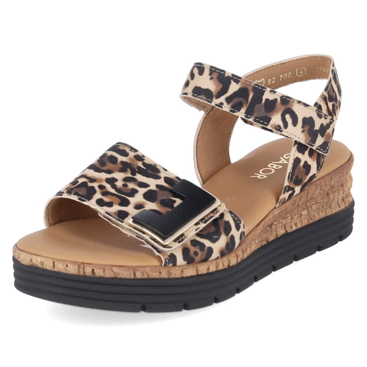 Sandalen - natur (schw+gold)