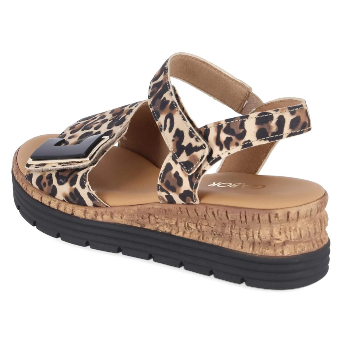 Sandalen - natur (schw+gold)