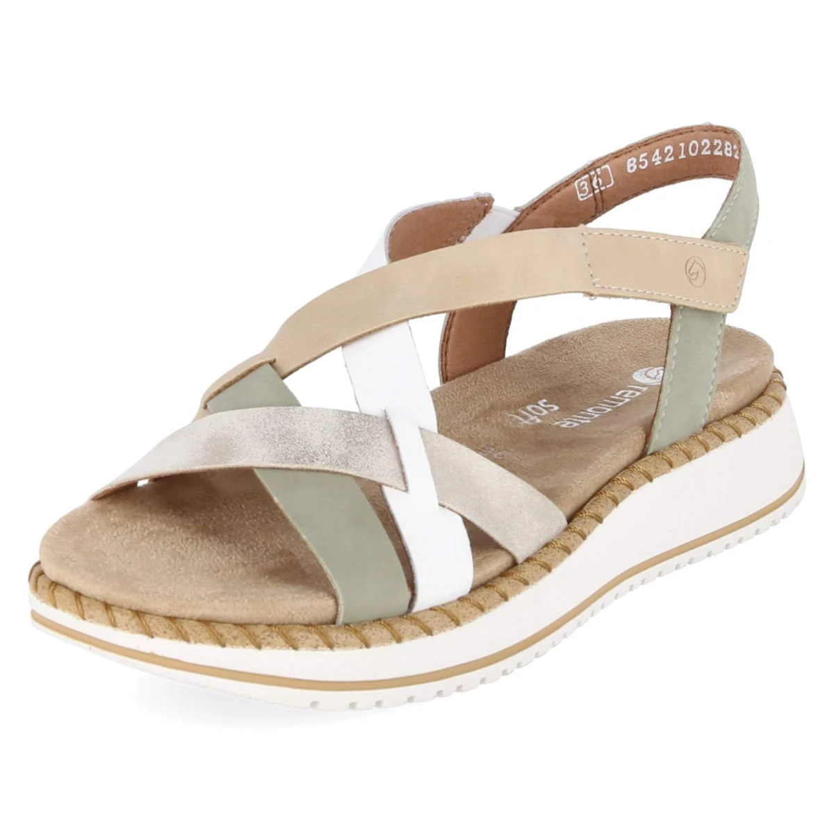 Sandalen - grün kombi