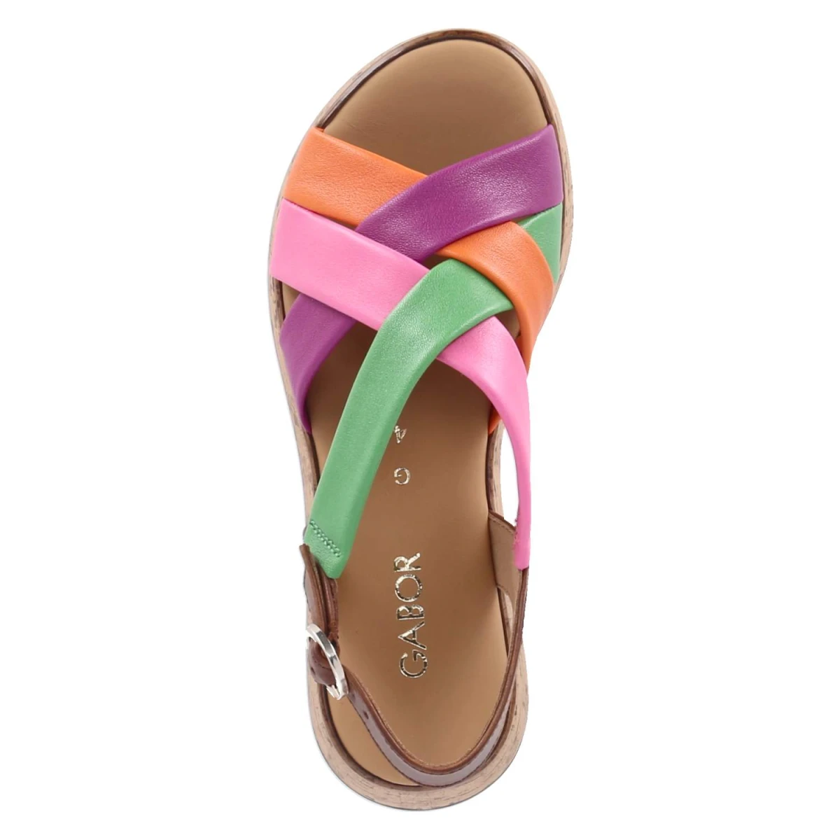 Sandalen - carrot/cam(S.Kork)