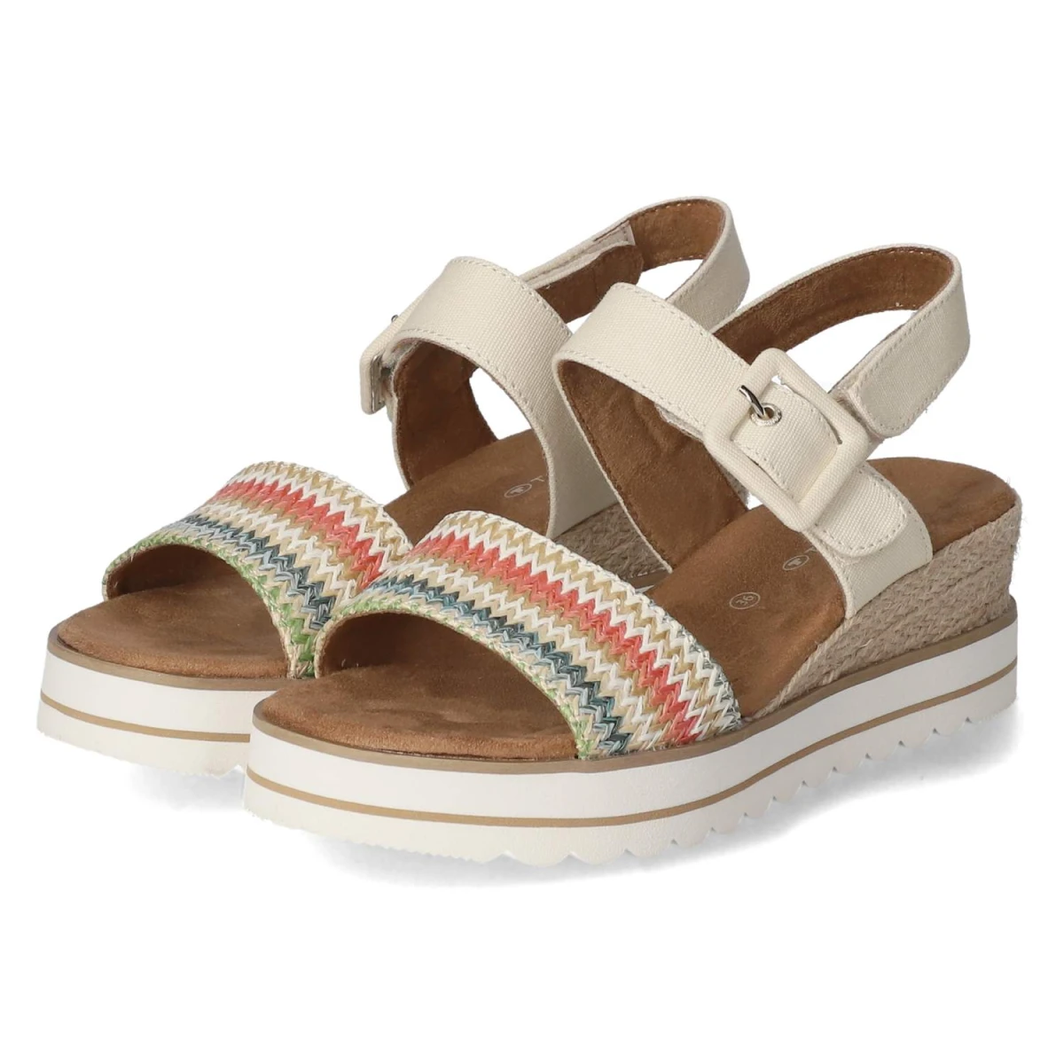 Keilsandaletten - rose-multi