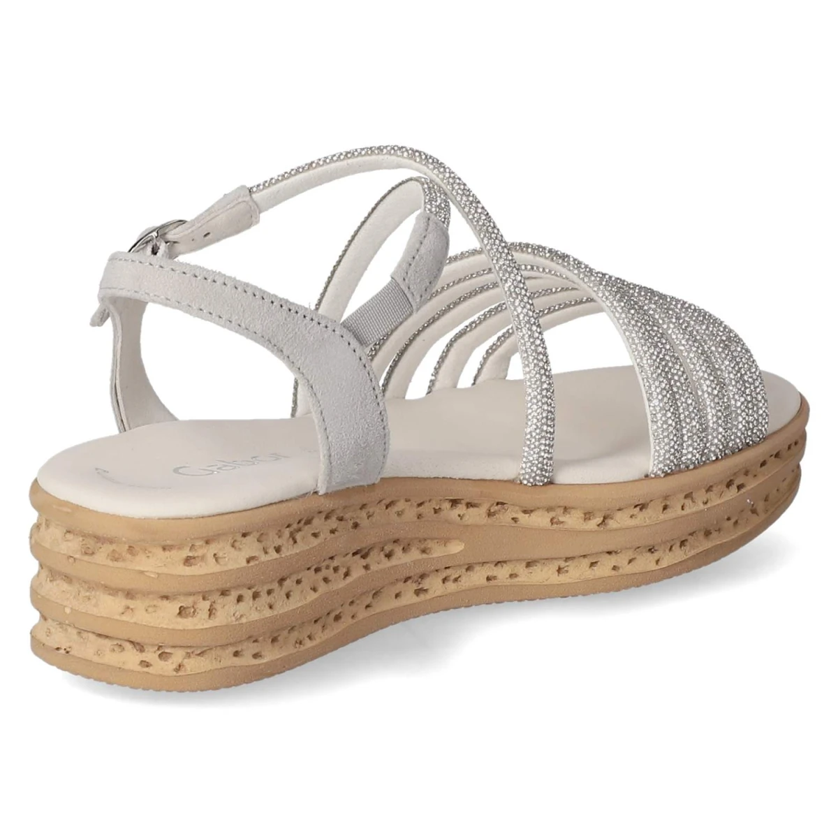 Sandalen - silber/light grey