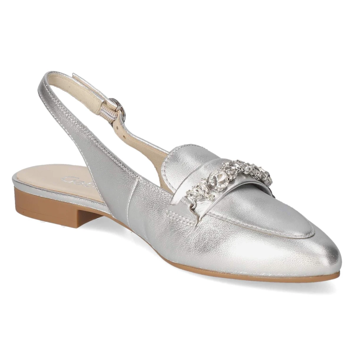 Slingballerinas - silber (Kristall)