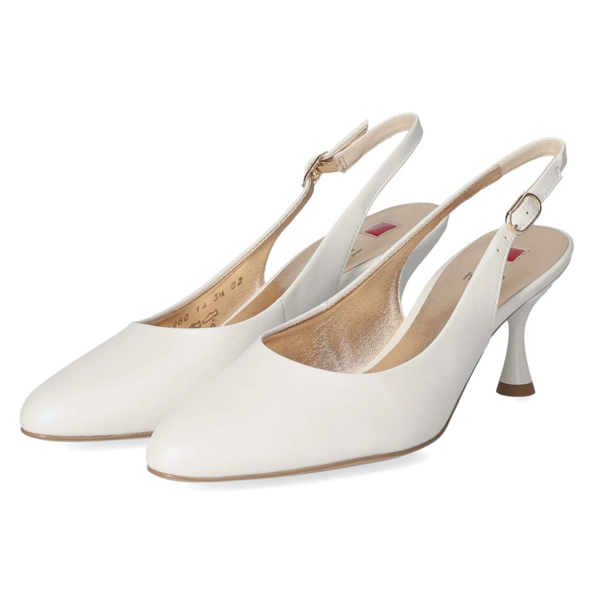 Slingpumps - perlweiß