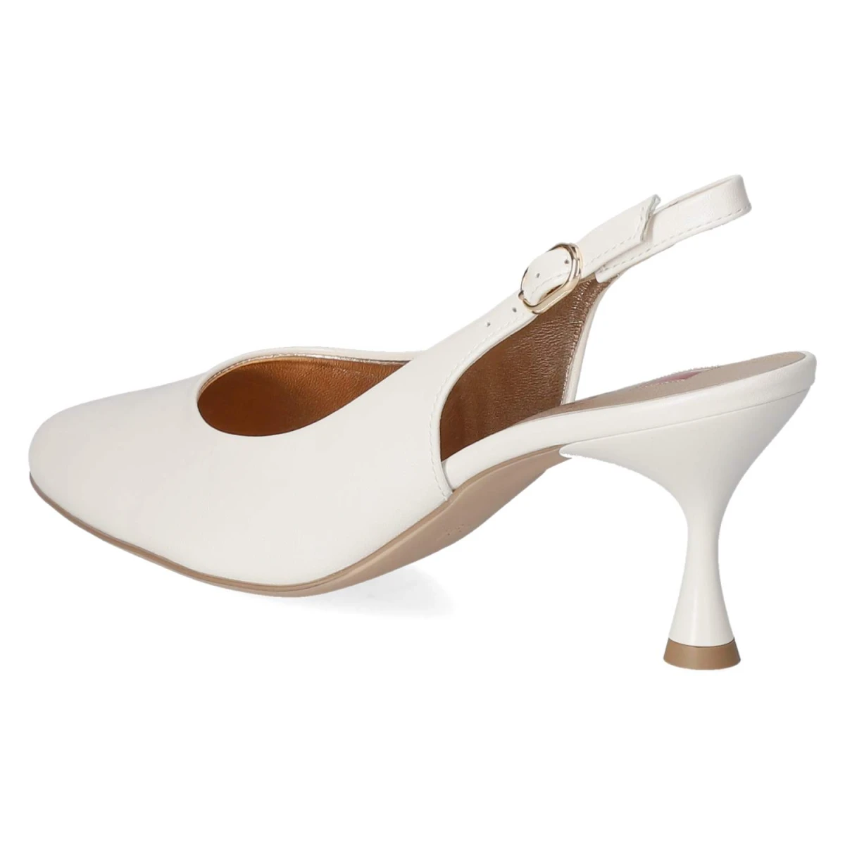 Slingpumps - perlweiß